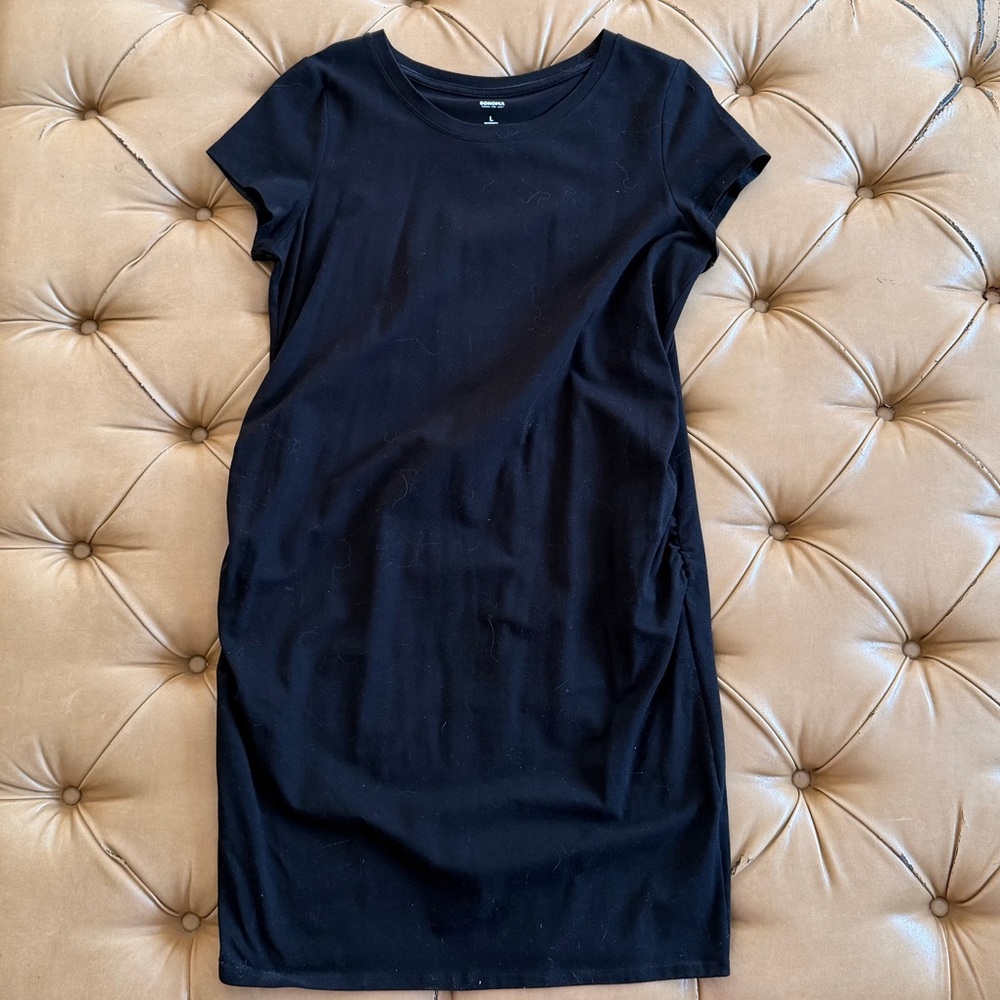 Sonoma Black Maternity Tee Dress